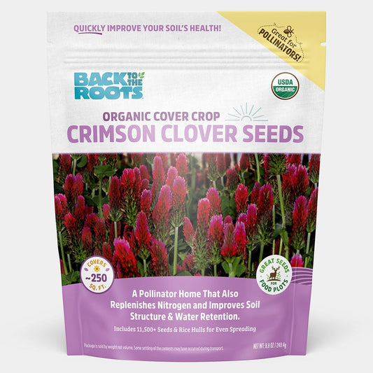 Organic Crimson Clover Cover Crop Seeds
