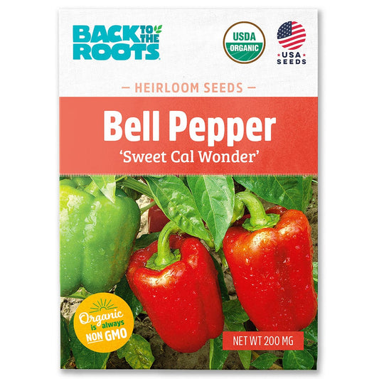 Organic Bell Pepper Seeds — 'Sweet Cal Wonder'