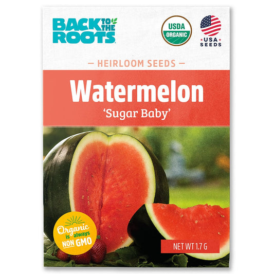 Organic Watermelon Seeds — 'Sugar Baby'