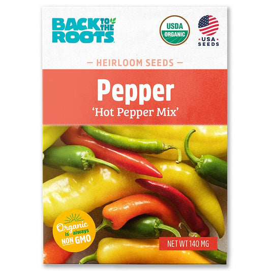 Organic Pepper Seeds — 'Hot Pepper Mix'