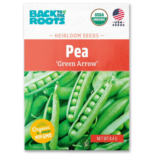 Organic Pea Seeds — 'Green Arrow'