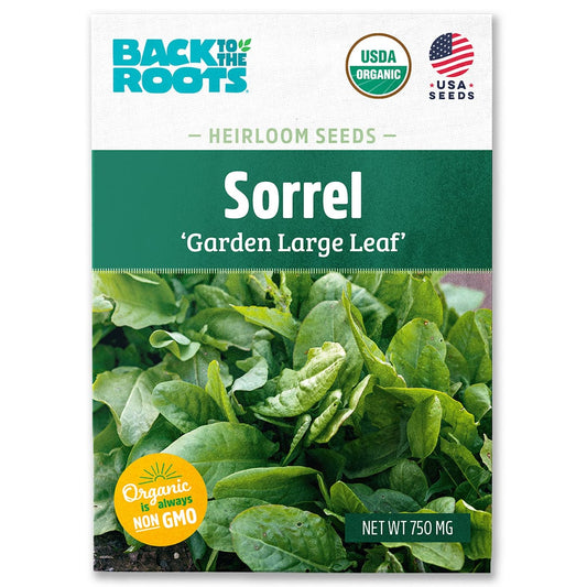 Organic Sorrel Seeds — 'Garden Large Leaf'